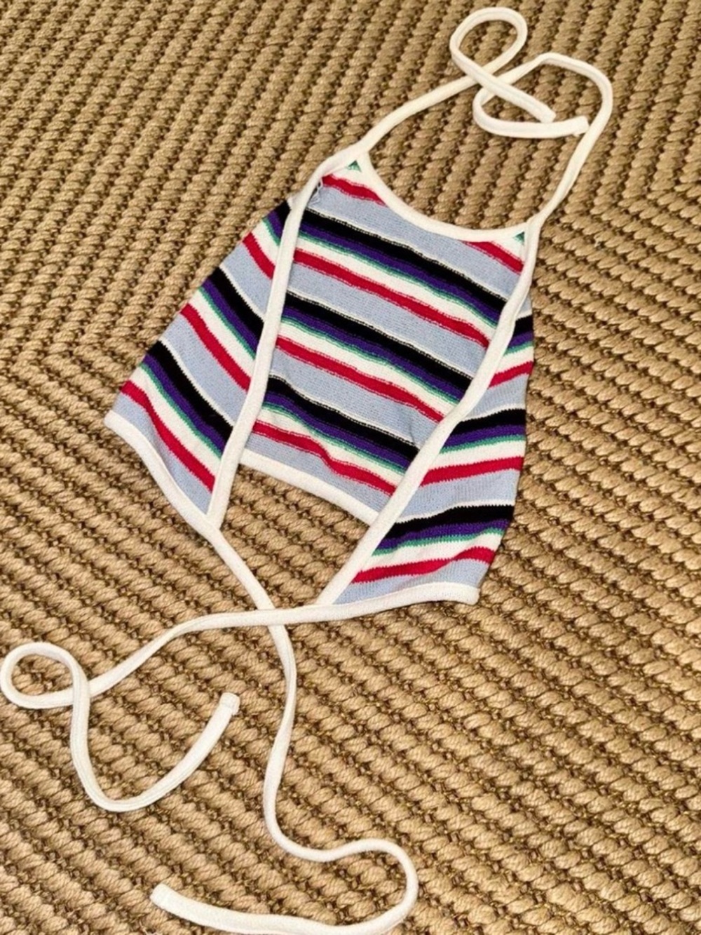 Striped Halter Top - Picture 2 of 6